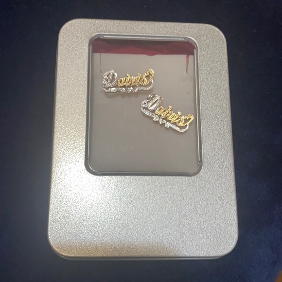 Accessories - a pair of personalized earrings, gold 14